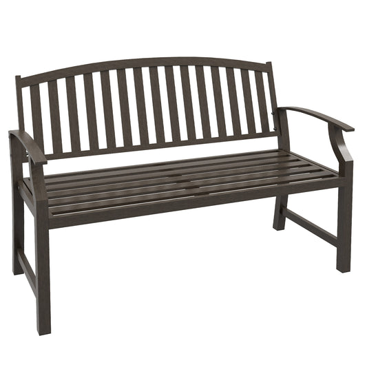 Two-Seater Simple Metal Bench