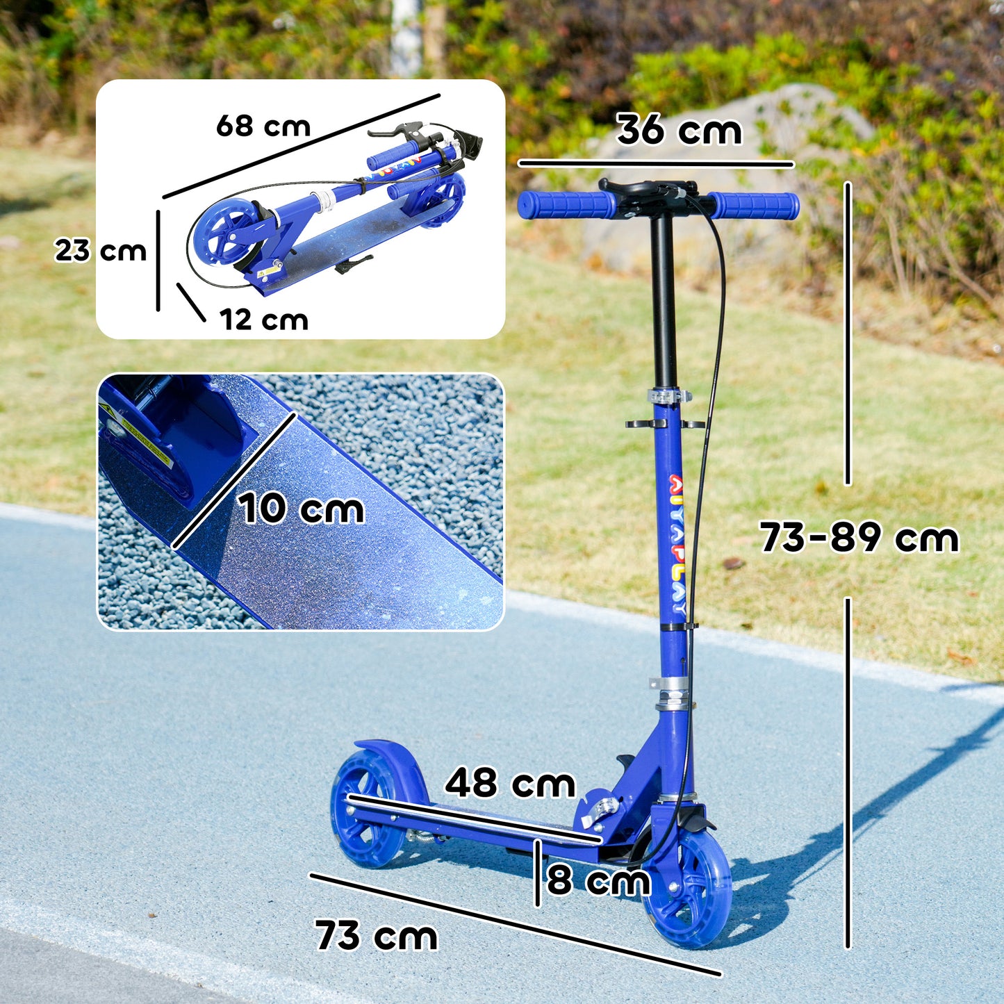 Scooter for Kids Aged 3-8 Years, with Adjustable Handle