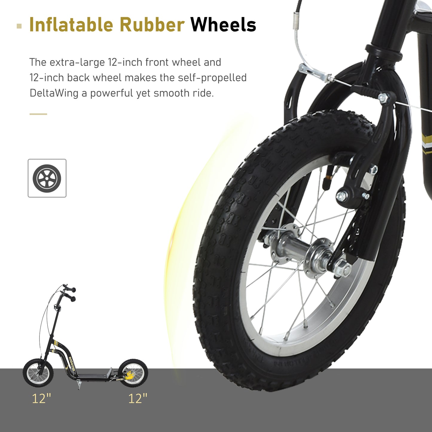 Teen Kids Stunt Scooter w/ Adjustable Handlebar