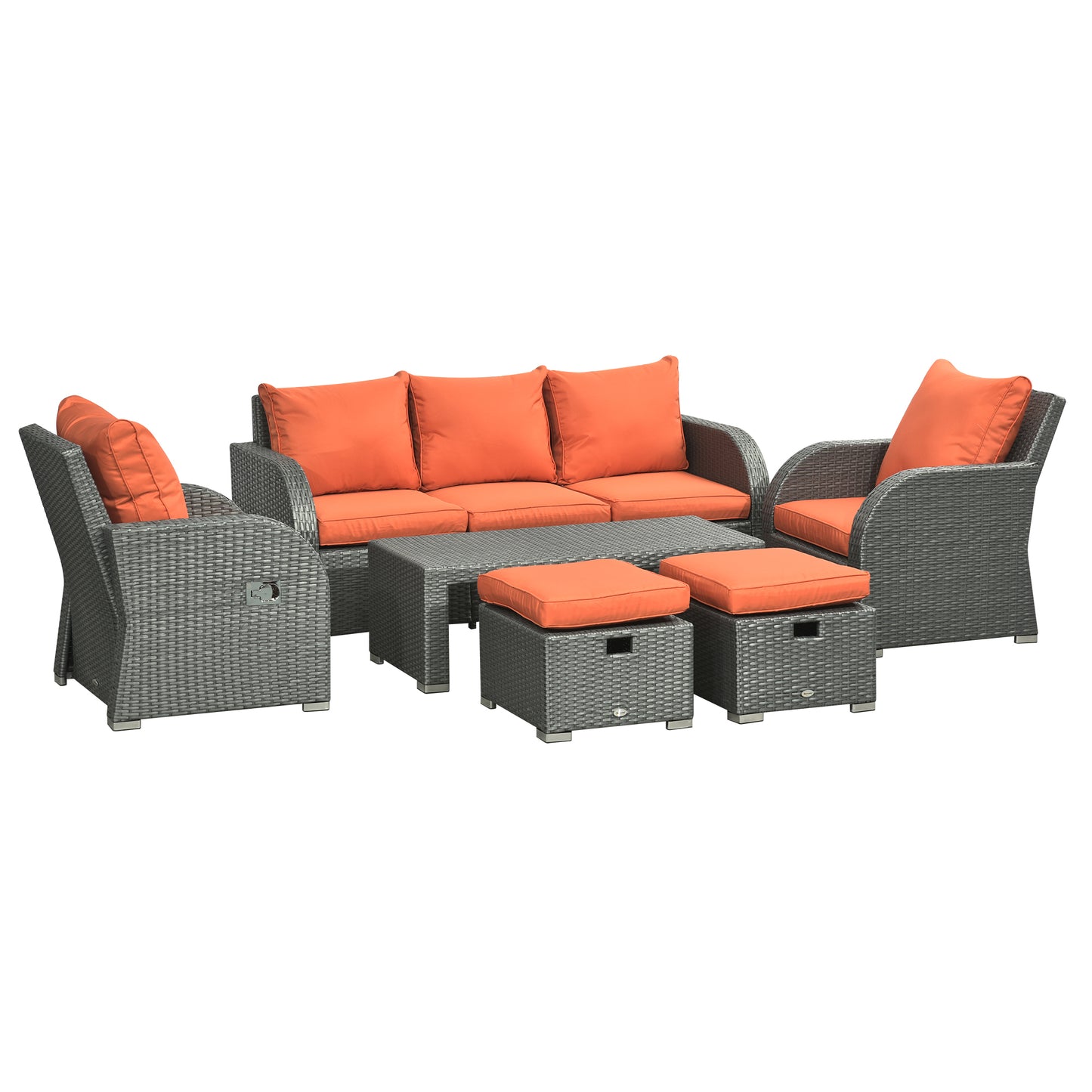 Six-piece Outdoor Rattan Dining Set