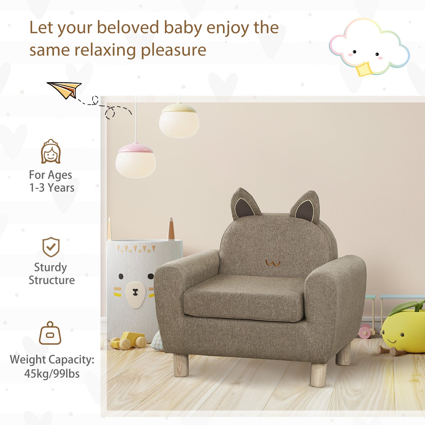 Kids Sofa Toddler Chair Children Armchair