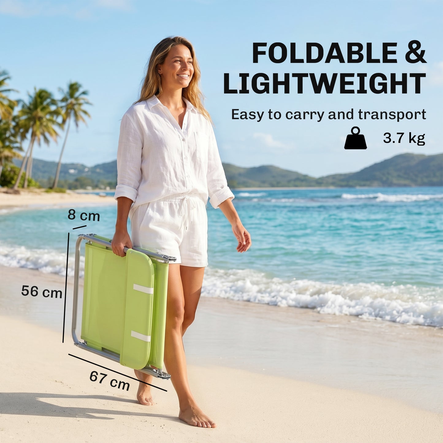 Single Folding Sun Lounger