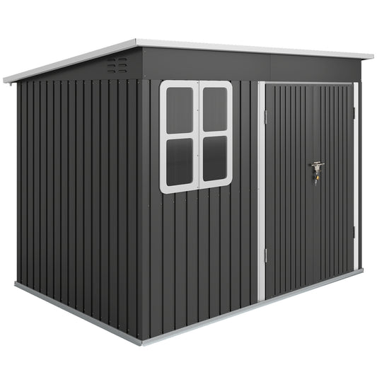 8.5 x 6ft Storage Shed Galvanised Steel Garden Shed