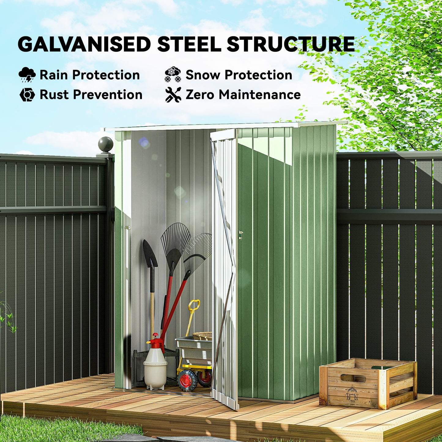 5ft x 3ft Garden Storage Shed (1)