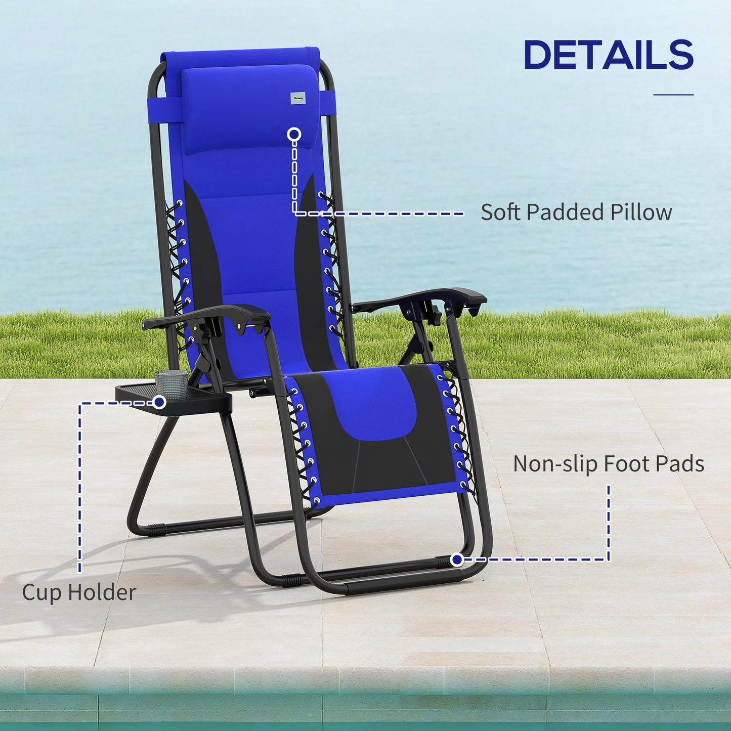 Zero Gravity Lounger Chair Set of 2 (1)