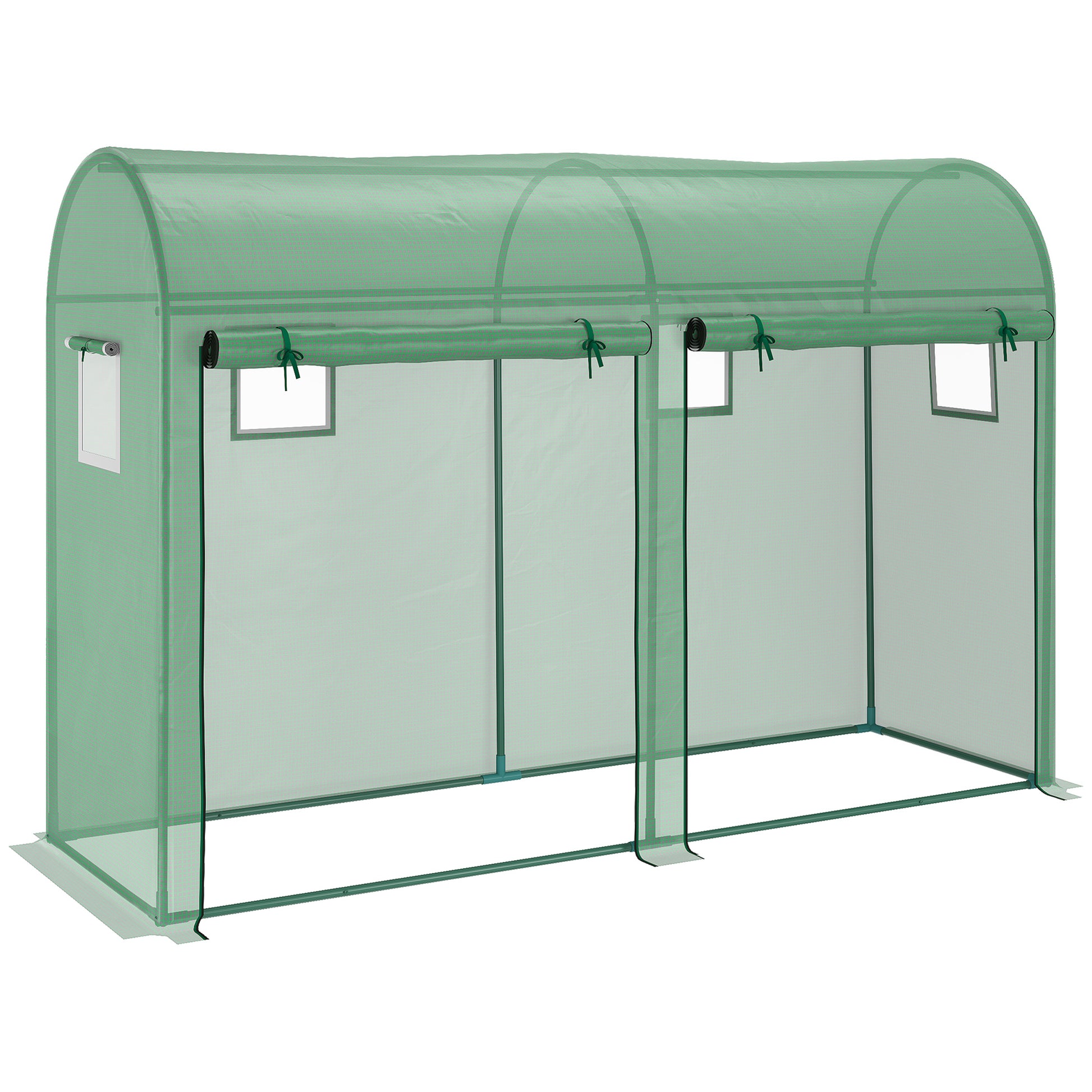Walk-in Greenhouse, Tomato Greenhouse with Double Doors & 4 Windows