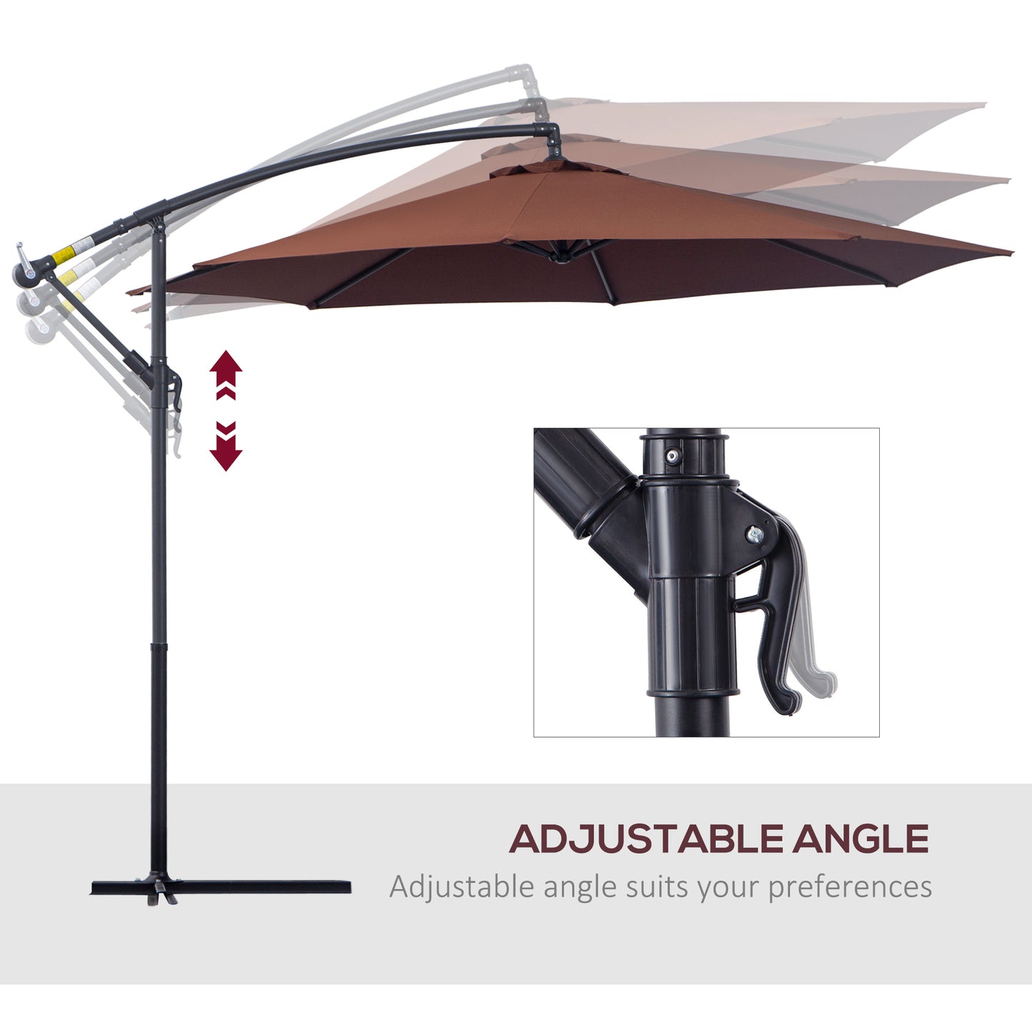 Φ3m Hanging Umbrella Parasol