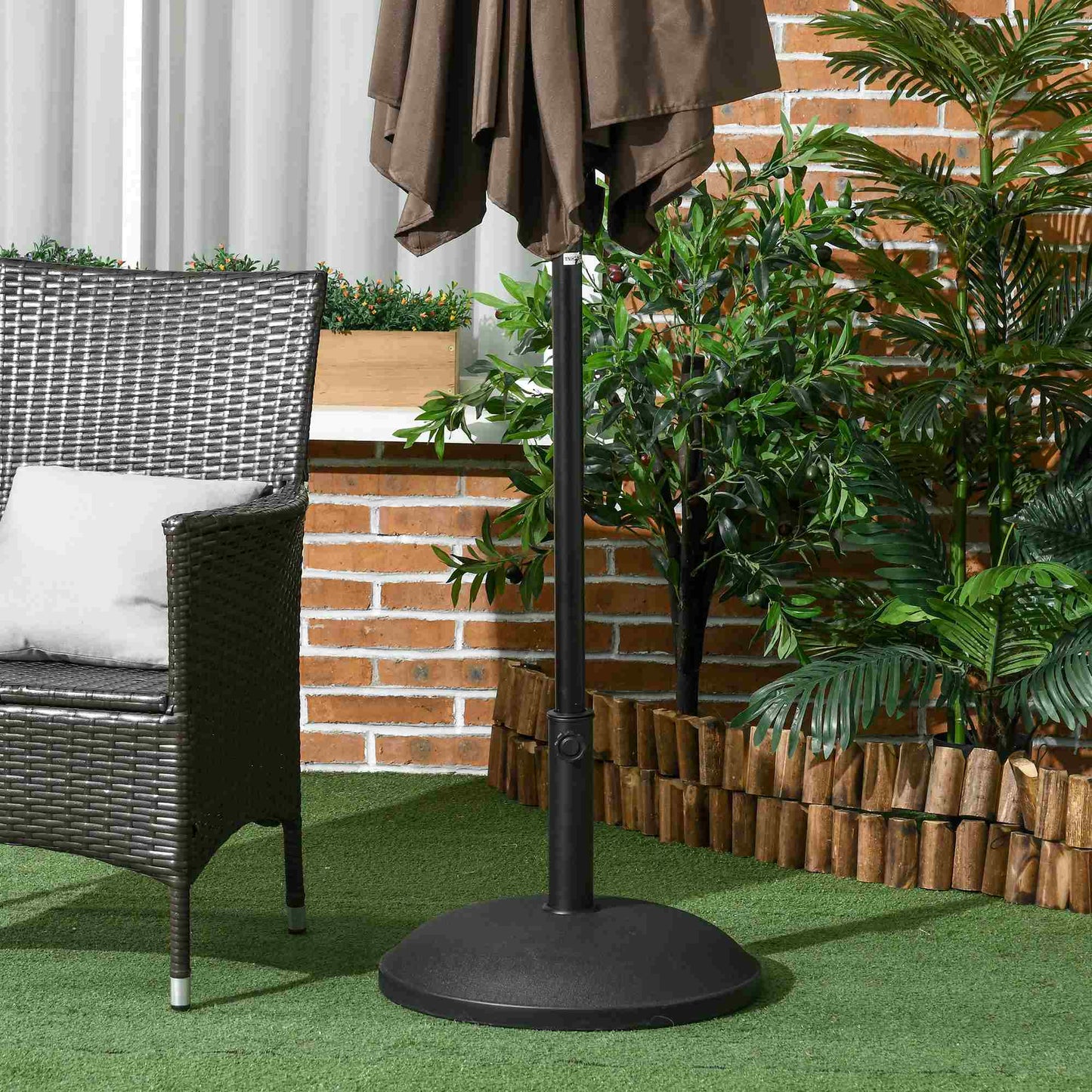 25 kg Parasol Base, Heavy Duty Concrete Patio Umbrella Stand