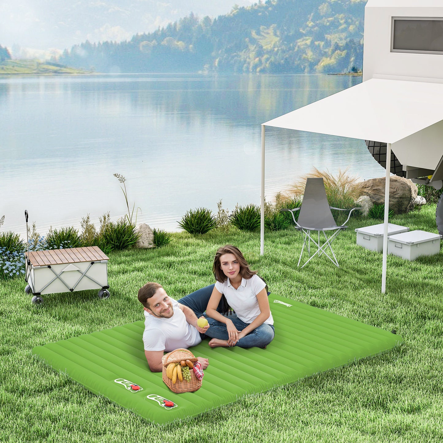 2 Person Camping Inflatable Mattress