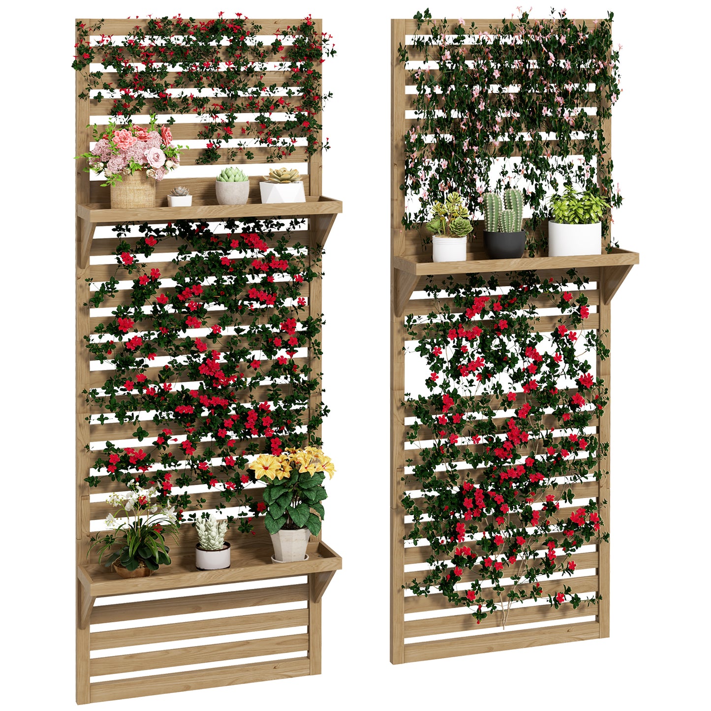 Wall Mounted Plant Stands Set of 2
