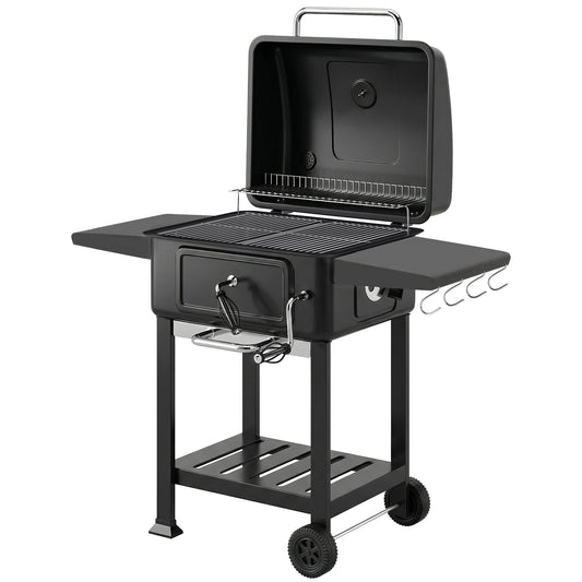 Charcoal BBQ Grill with Adjustable Charcoal Pan