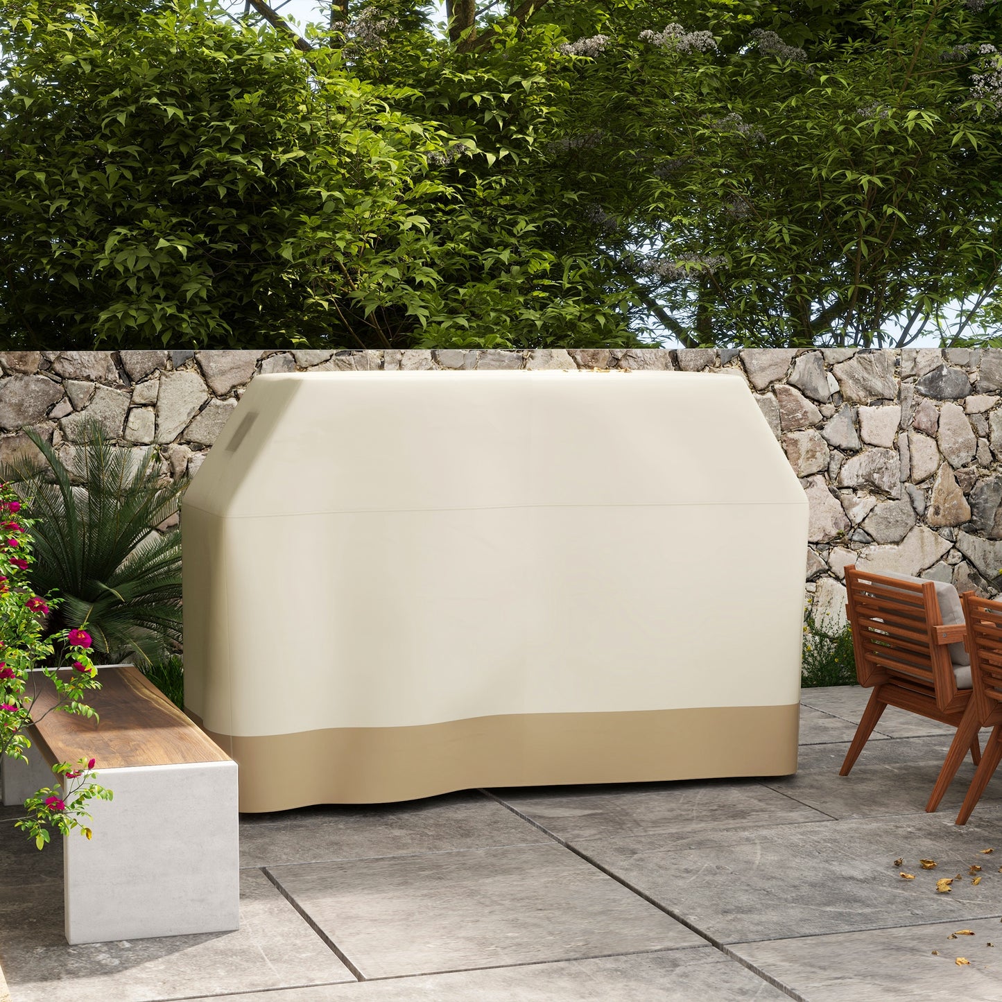 71W x 188Lcm PU Coated Protective Grill Cover