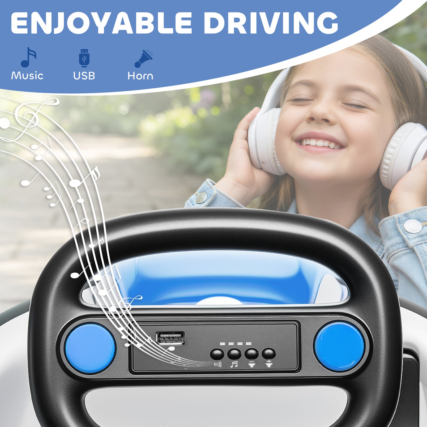 Kids Bumper Car with 360-Degree Rotation