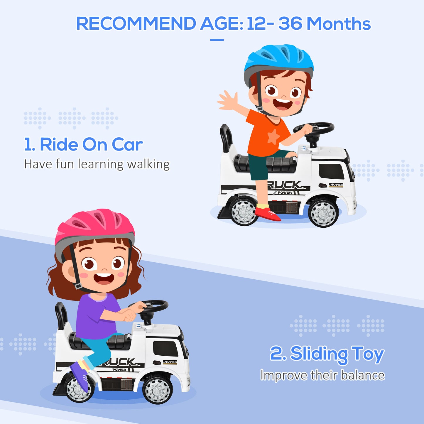 Compatible Kids Ride On Car Truck Mercedes Benz Licensed Toddler