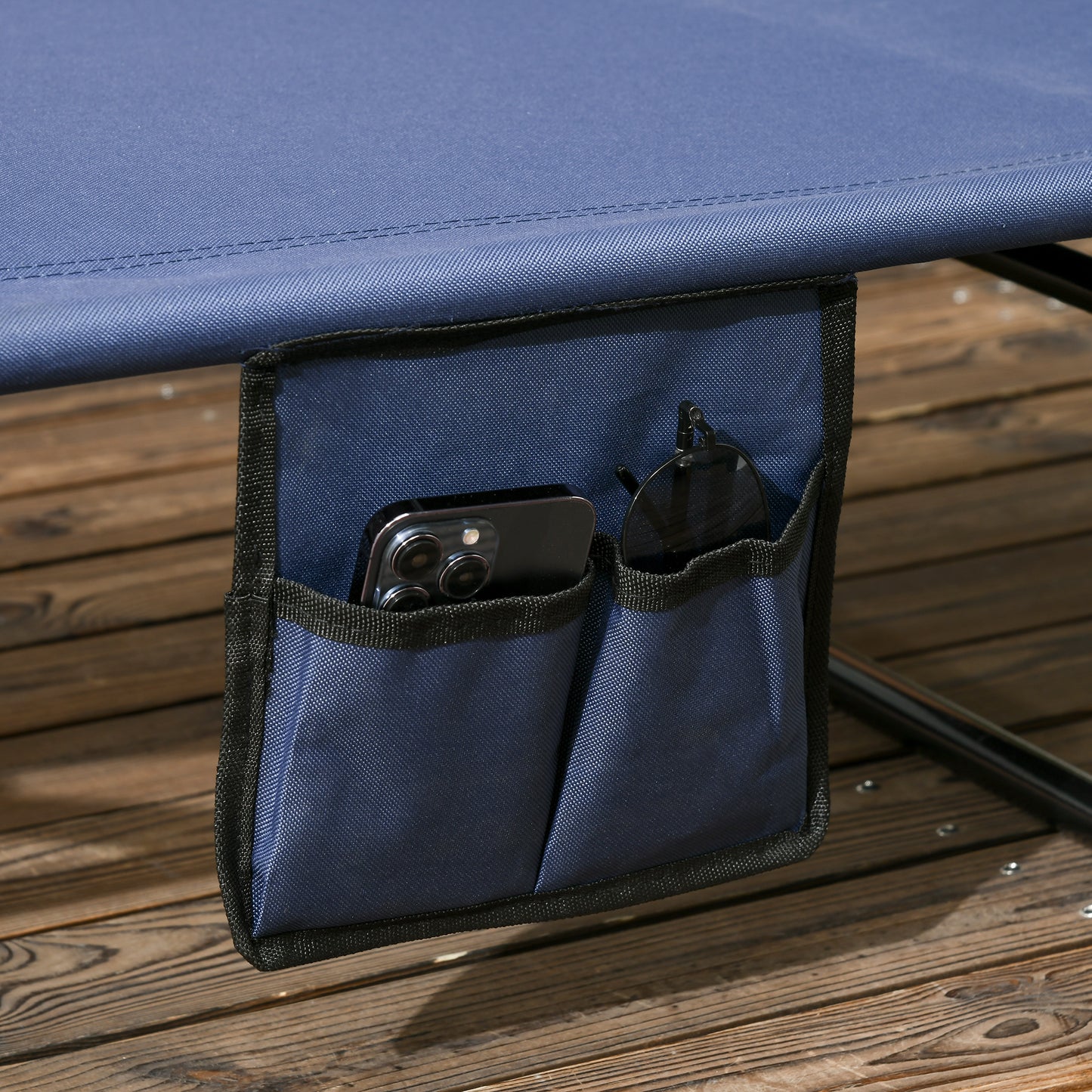 Set of Two Folding Sun Loungers