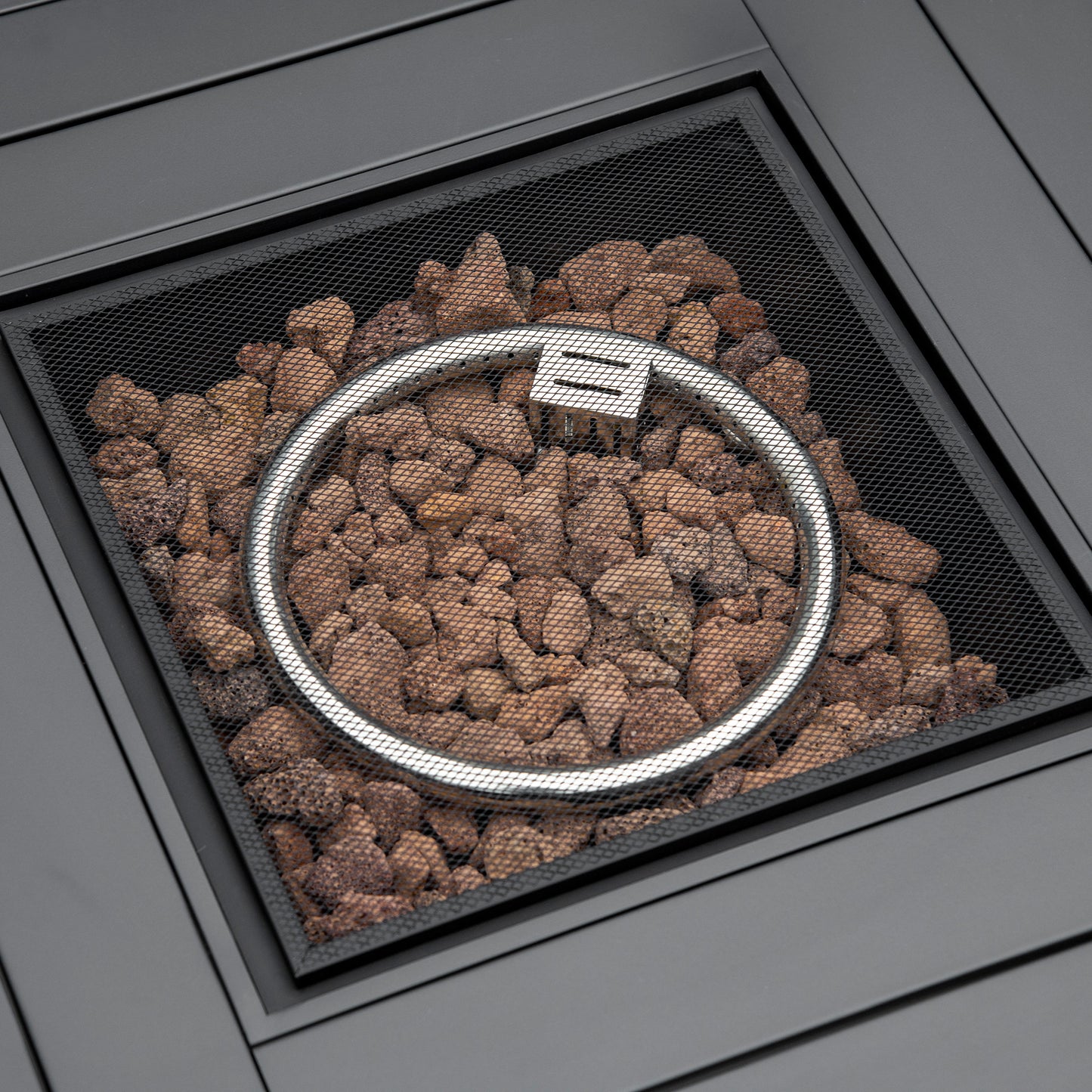 Outdoor PE Rattan Gas Fire Pit Table (1)