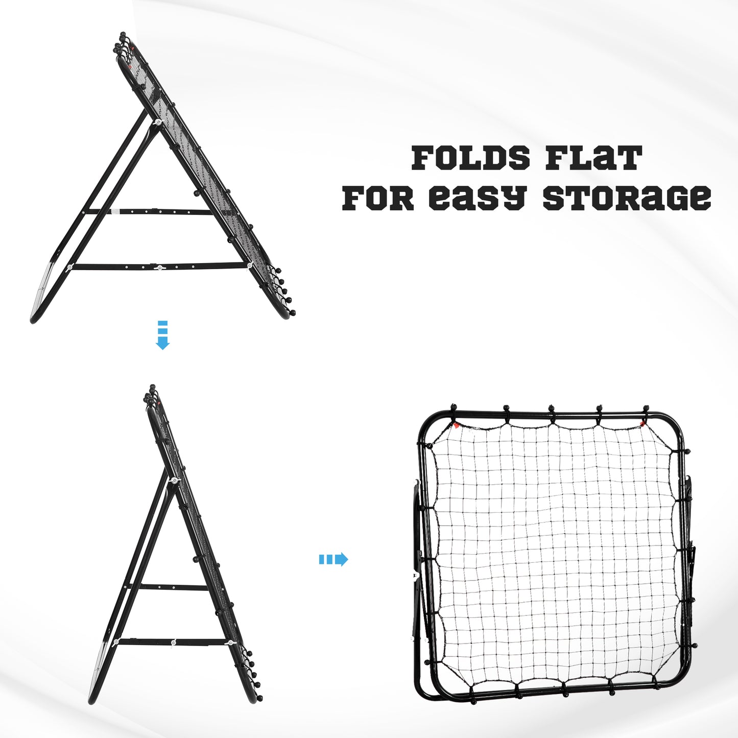 Rebounder Net, Practise Kickback Goal, for Teens, Adults Training