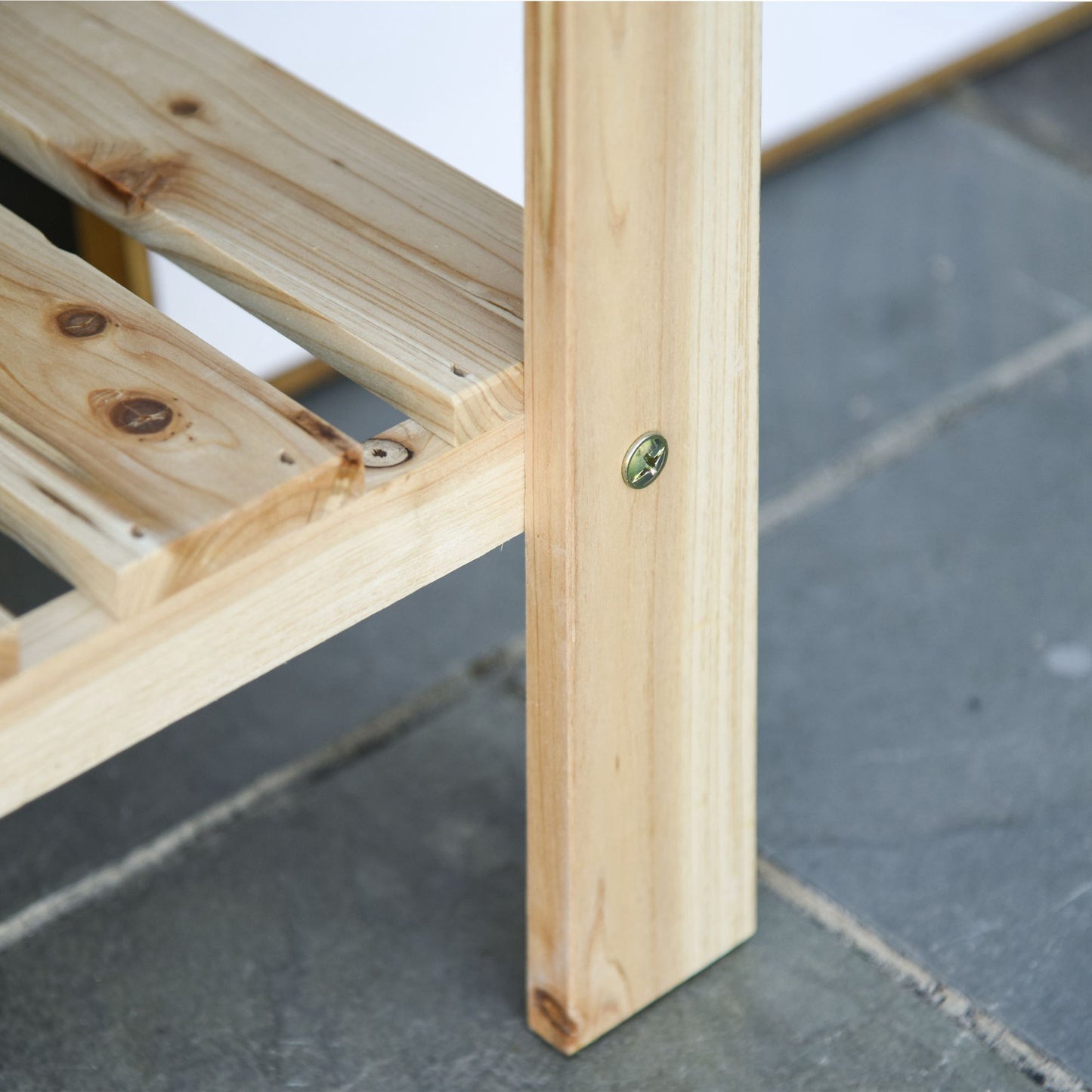 Wooden Raised Plant Stand Outdoor Flower Bed Box