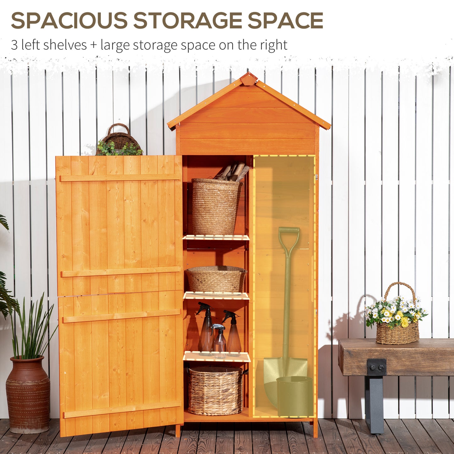 Wooden Outdoor Storage Shed