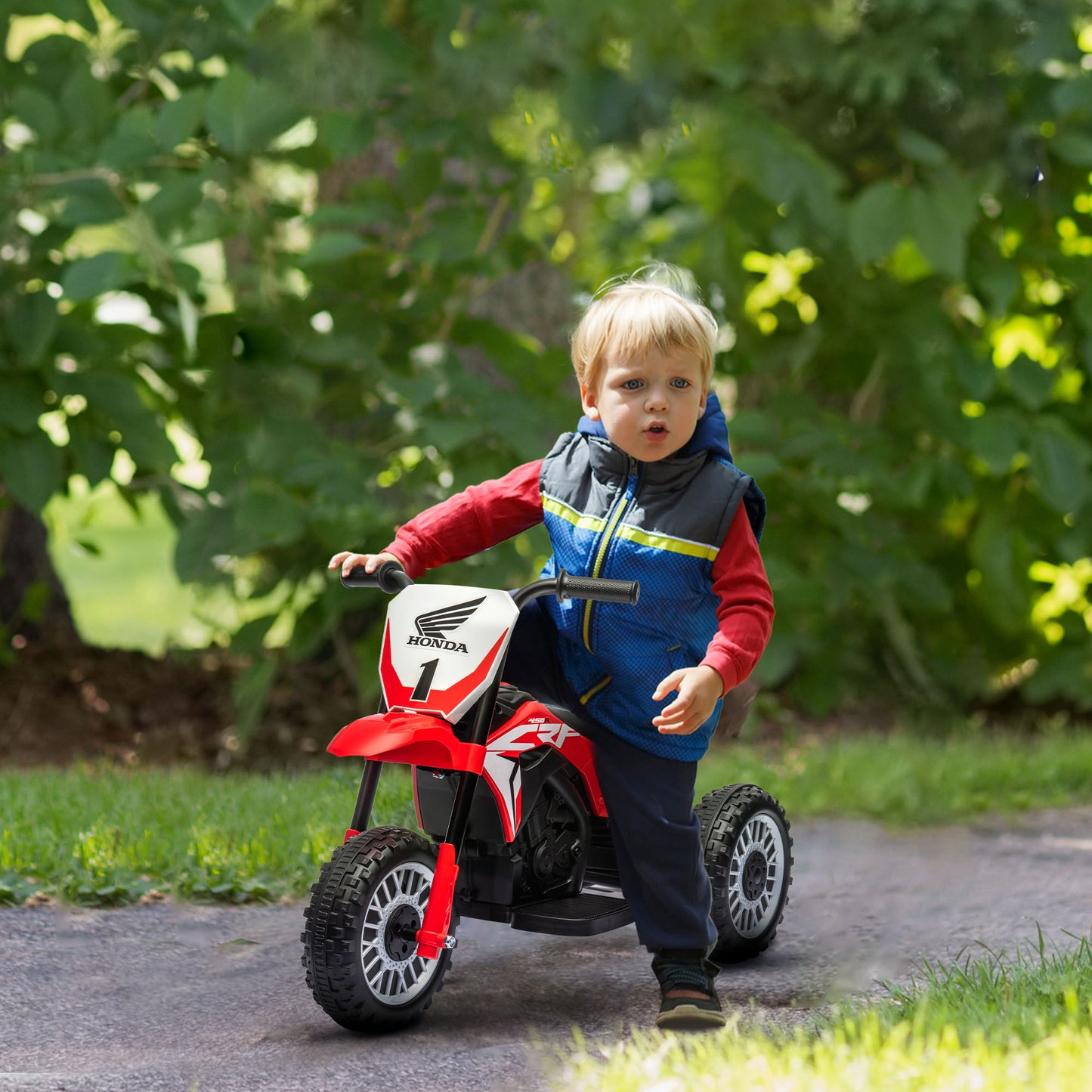 6V Kids Motorbike, Three-Wheel Kids Electric Motorbike with Horn