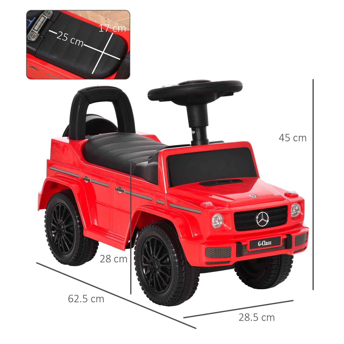 3 in 1 Kids Ride On Car G350 Licensed Foot To Floor Slider Toddler (2)