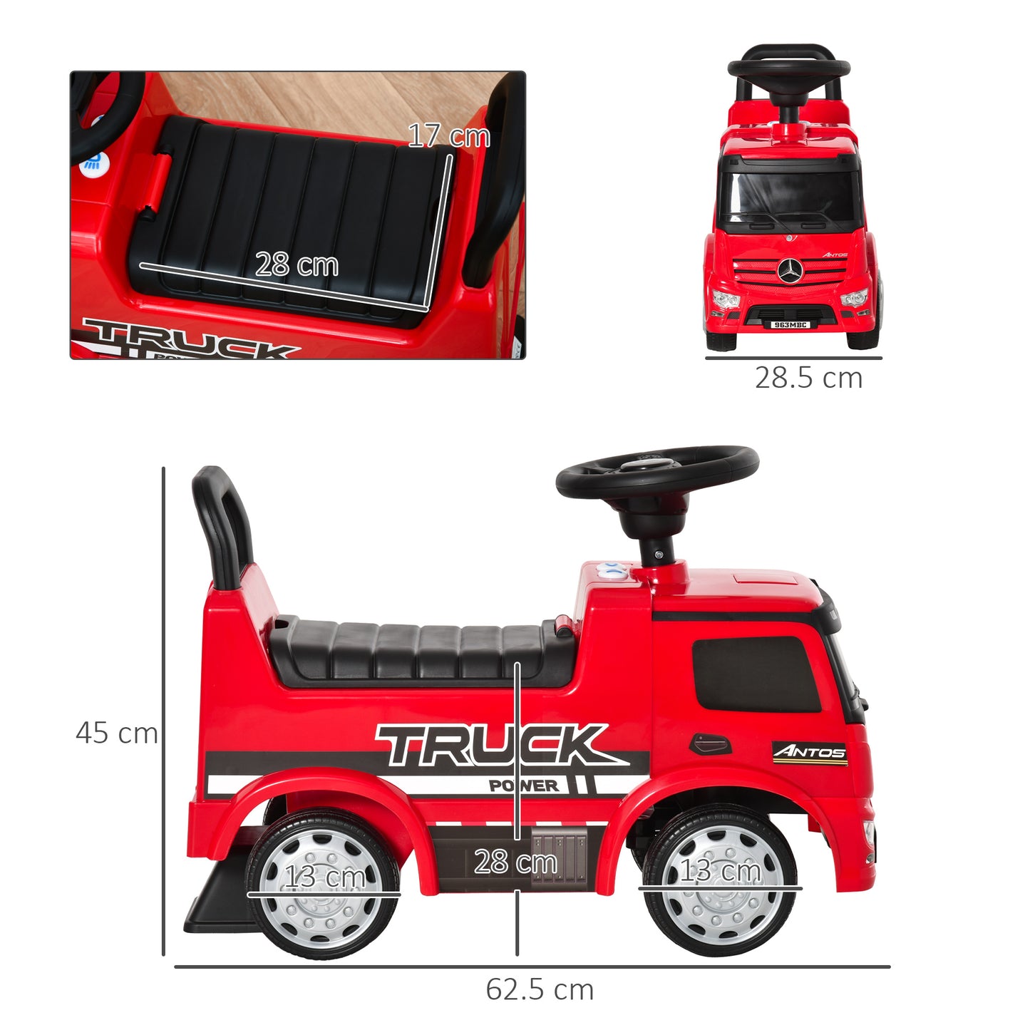 Compatible Kids Ride On Car Truck Mercedes Benz Licensed Toddler