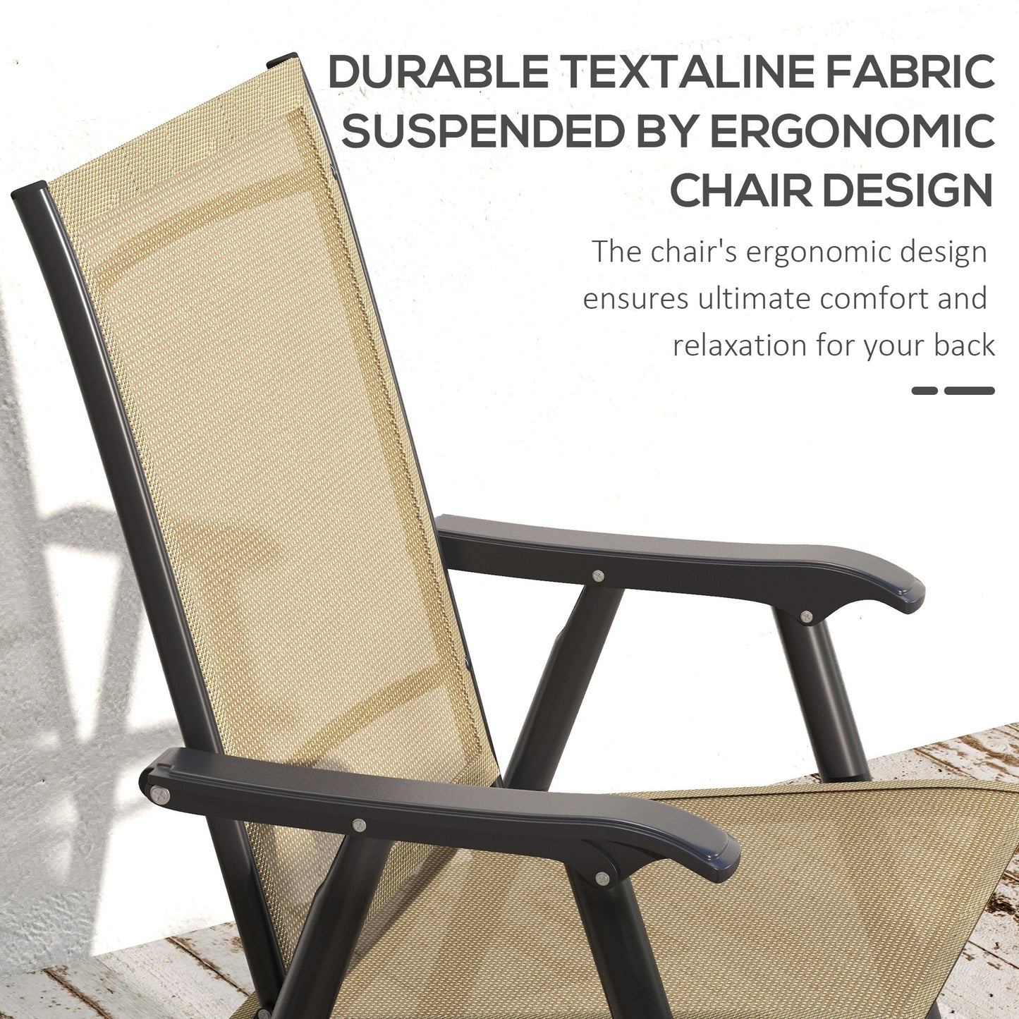 Set of Four Folding Garden Chairs