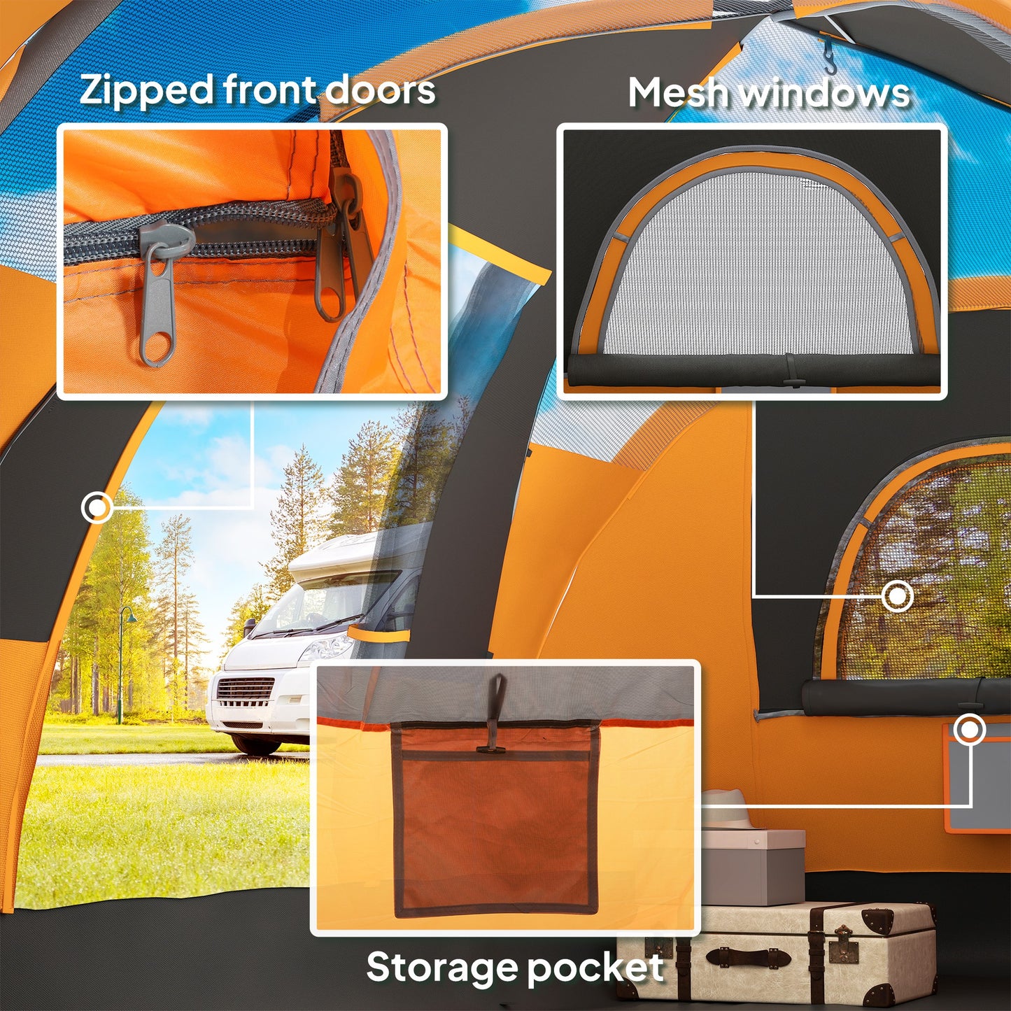 5-6 Man Dome Camping Tent