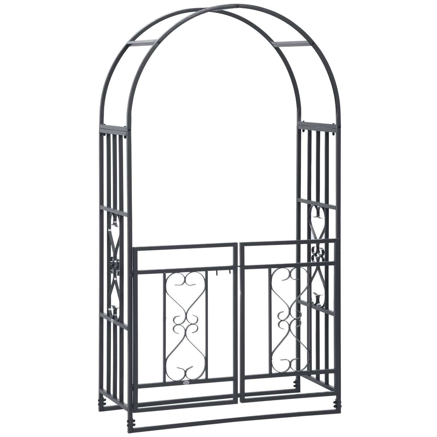 Outdoor Garden Arch with Double Gates
