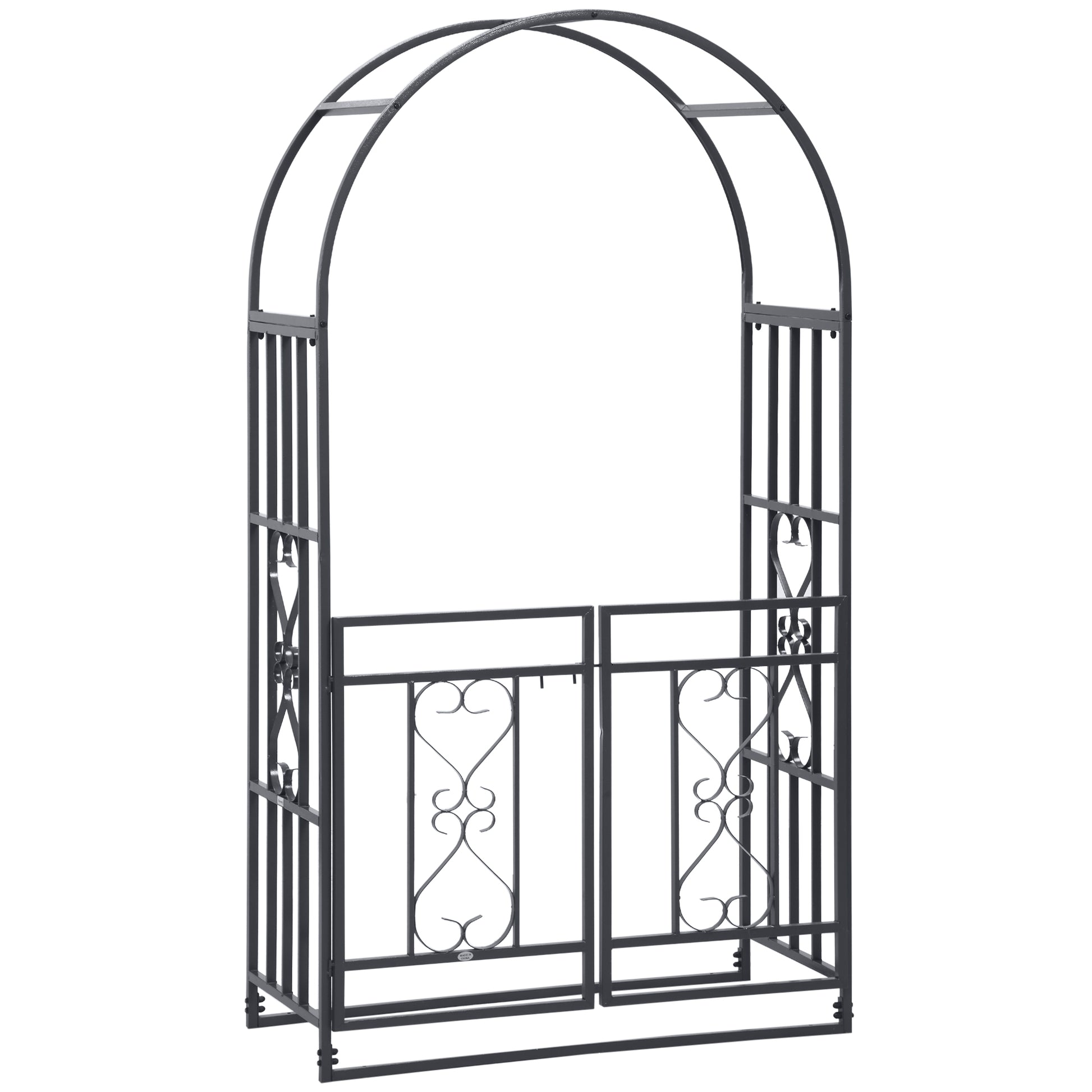 Outdoor Garden Arch with Double Gates