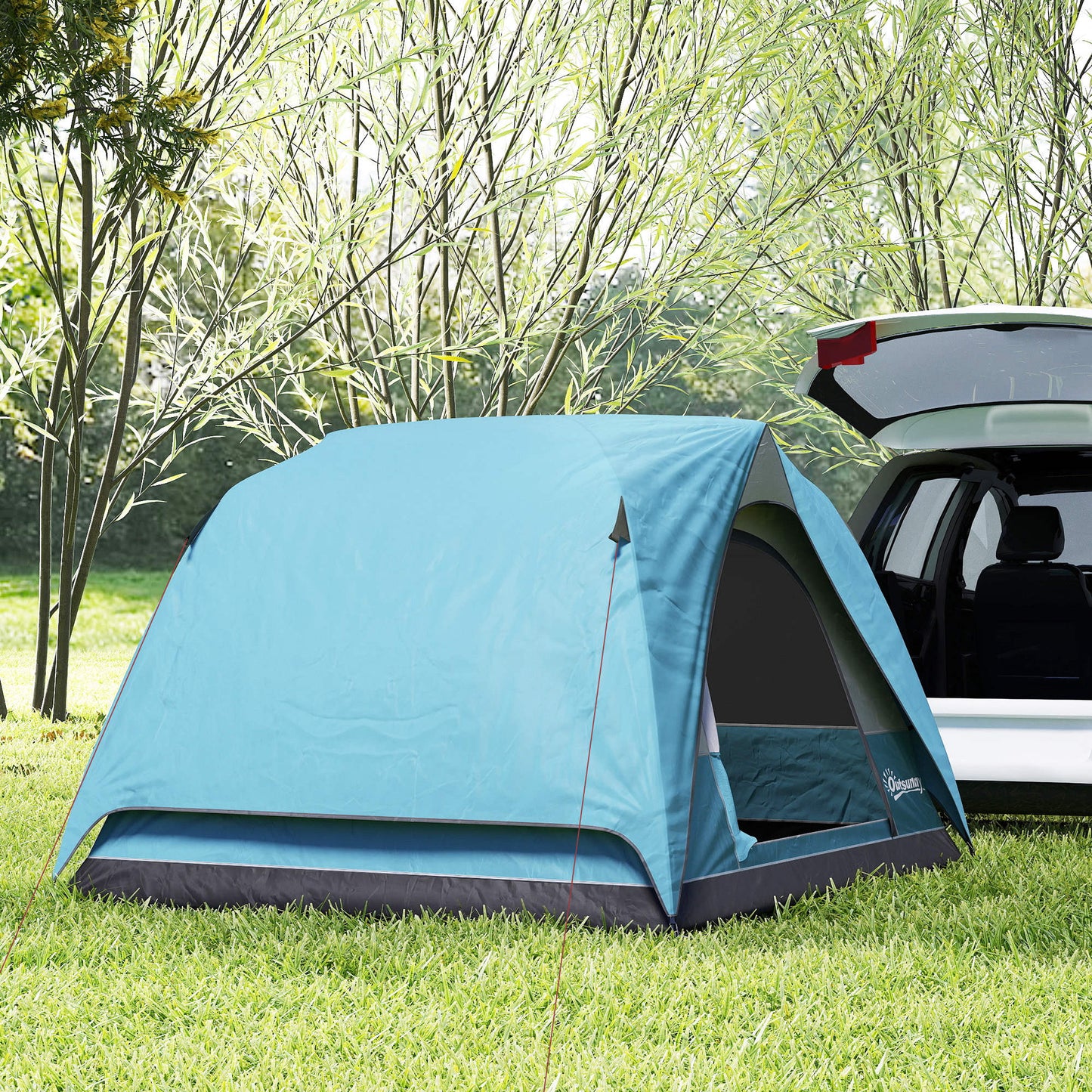 3-4 Person Camping Tent, Easy Set Up Waterproof Dome Tent (2)