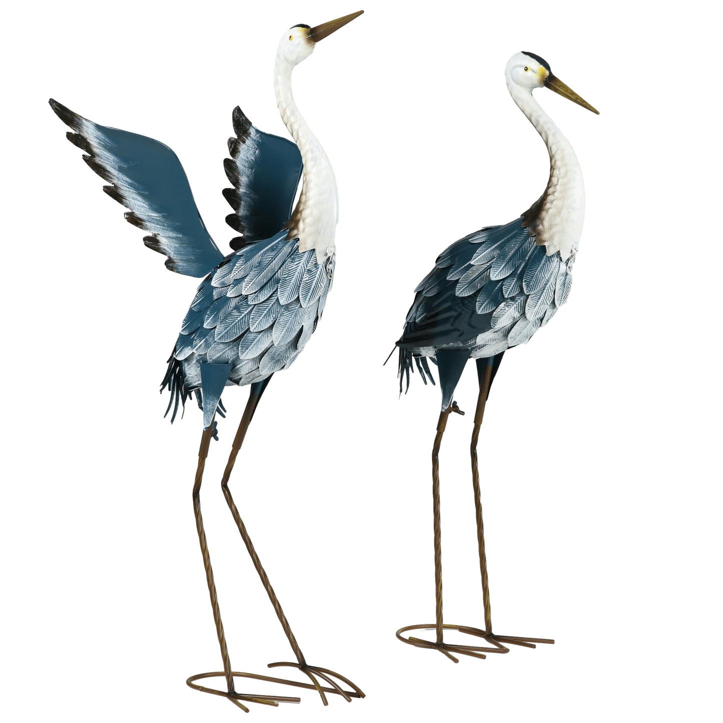 Heron Garden Statues, Standing Garden Ornament