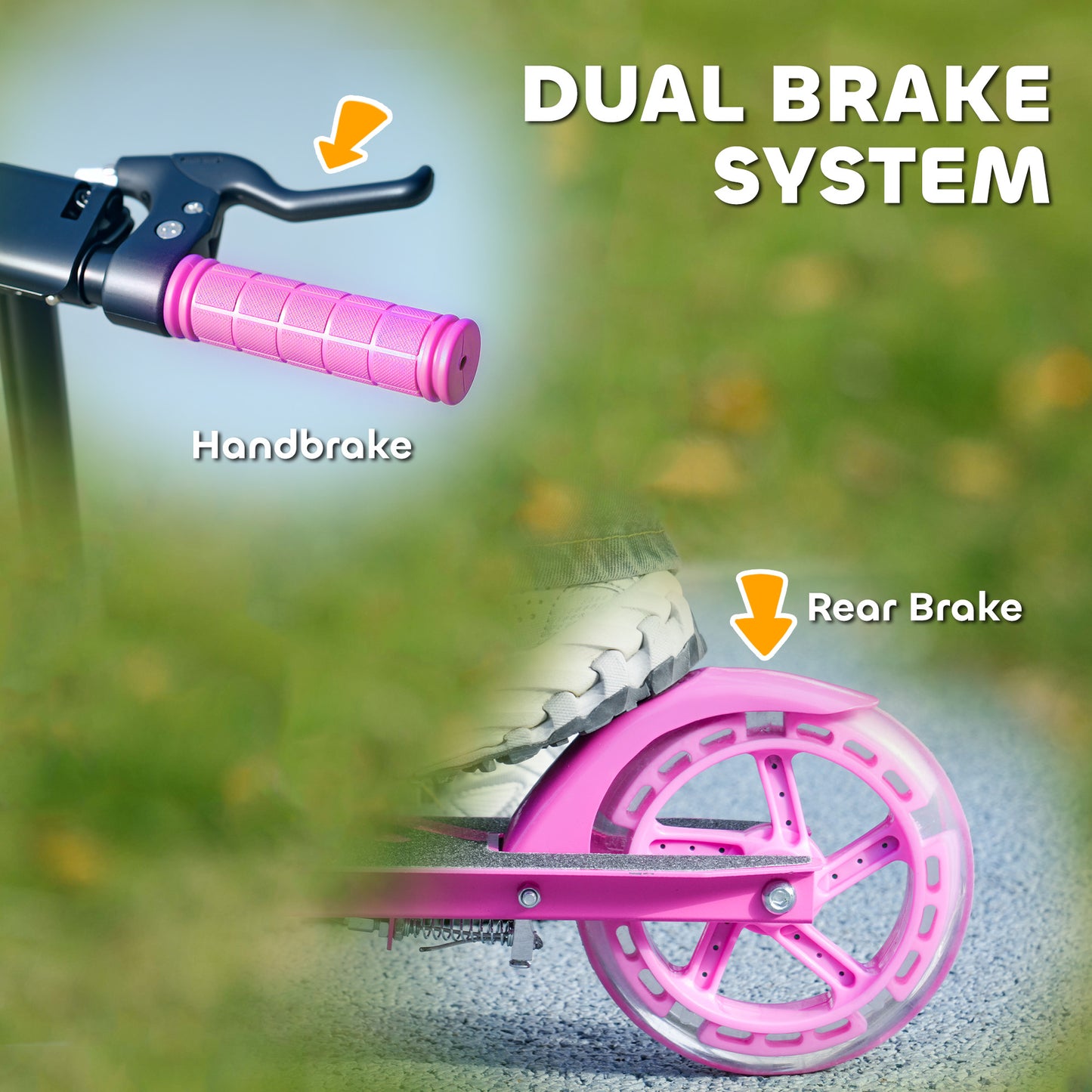 Scooter for Kids Aged 3-8 Years, with Adjustable Handle