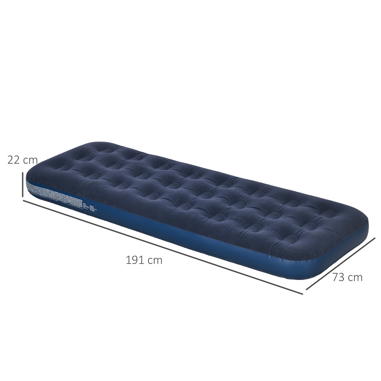 Single Air Bed with Hand Pump