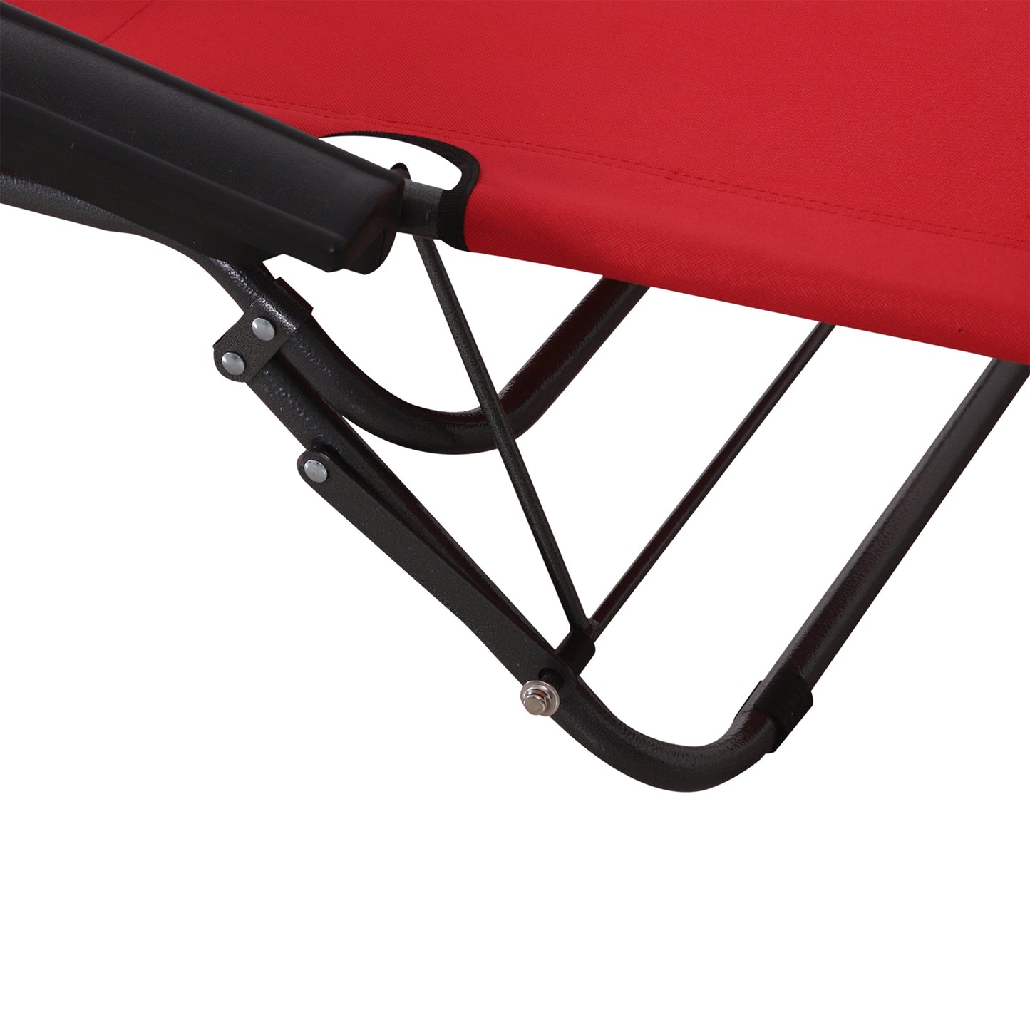 2 in 1 Folding Sun Lounger Reclining Garden Chair Set of 2