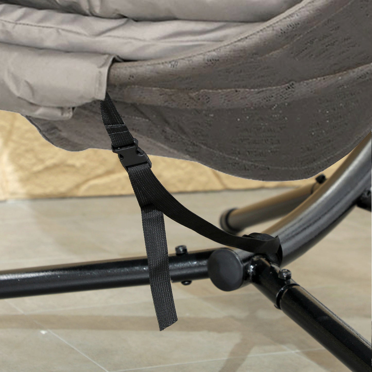 Round Egg Basket Chair, with Steel Stand
