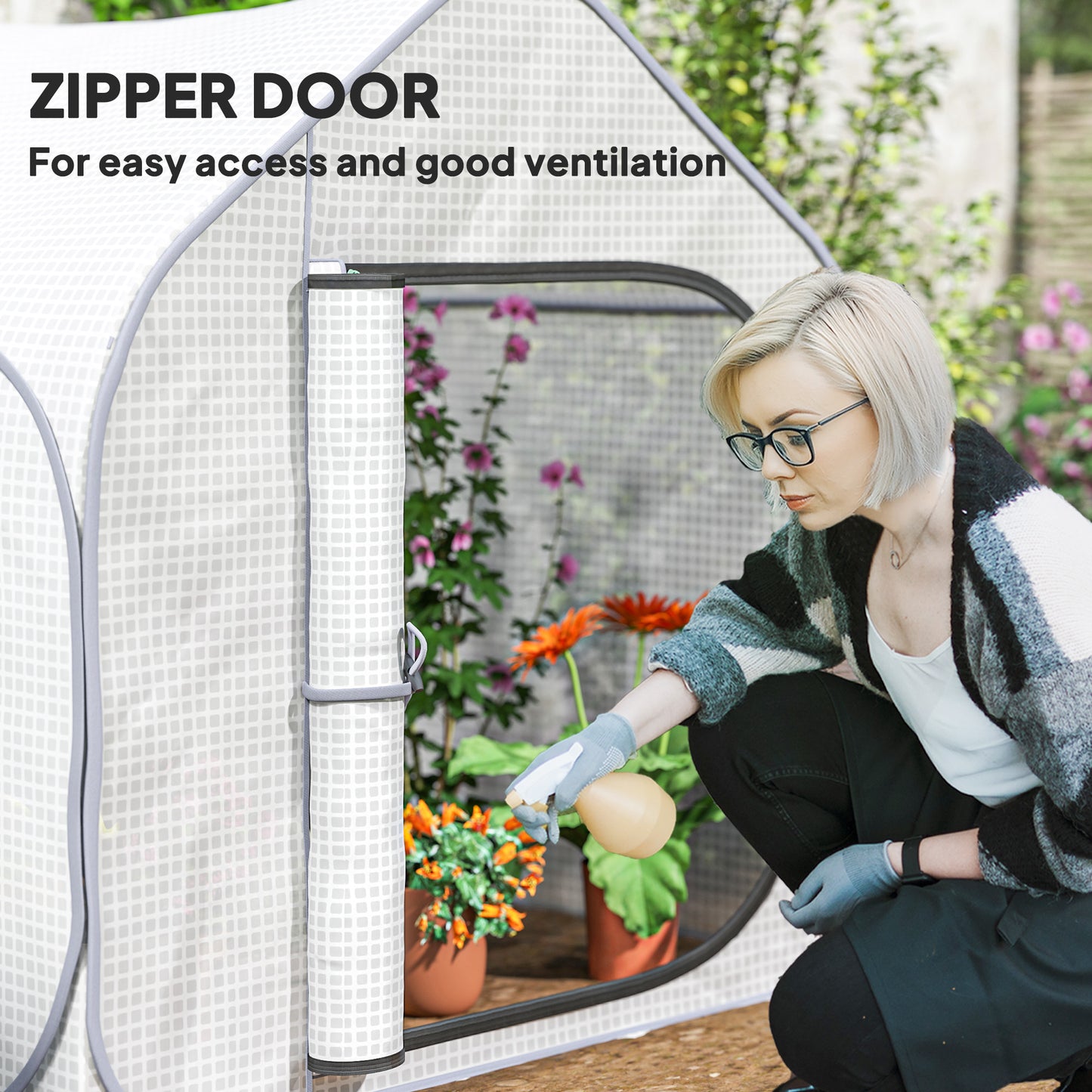 150 x 148cm Pop-Up Greenhouse