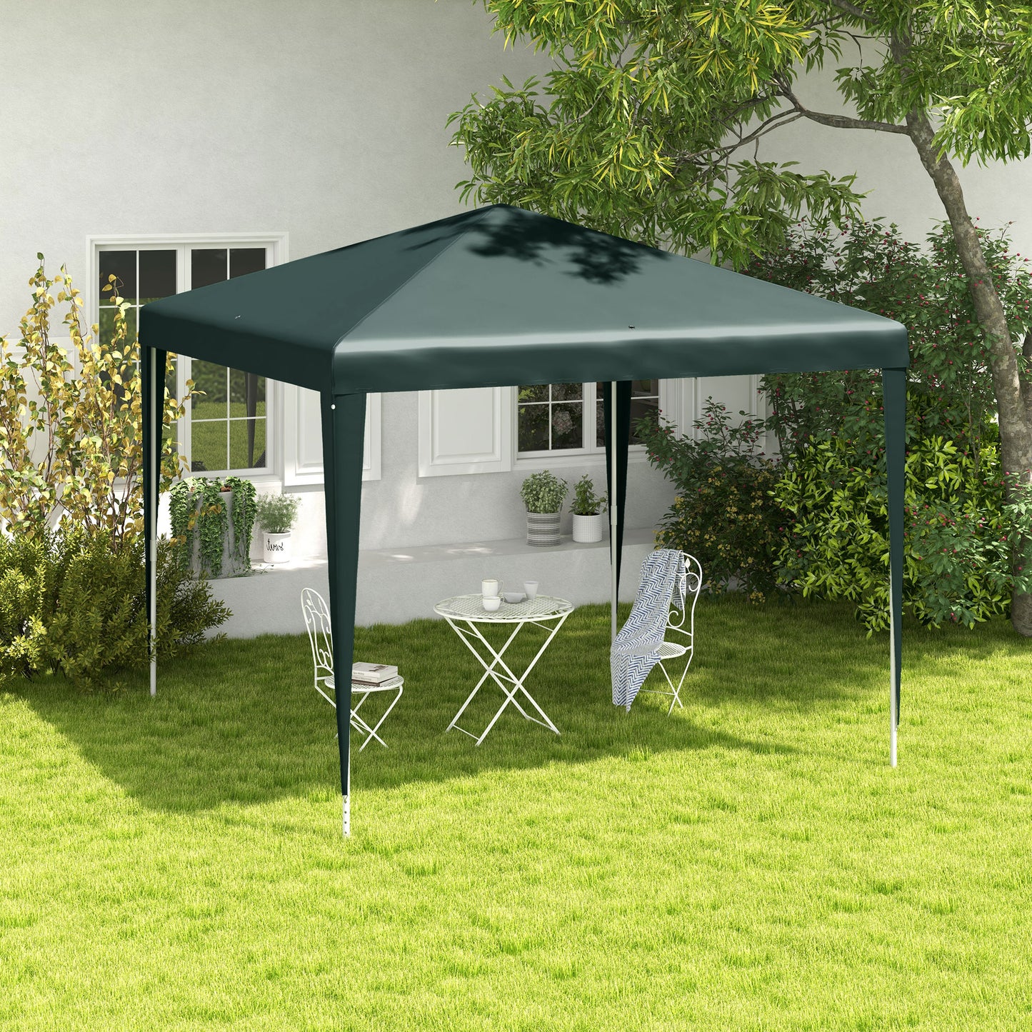 2.7m x 2.7m Garden Gazebo Marquee Party Tent Wedding Canopy