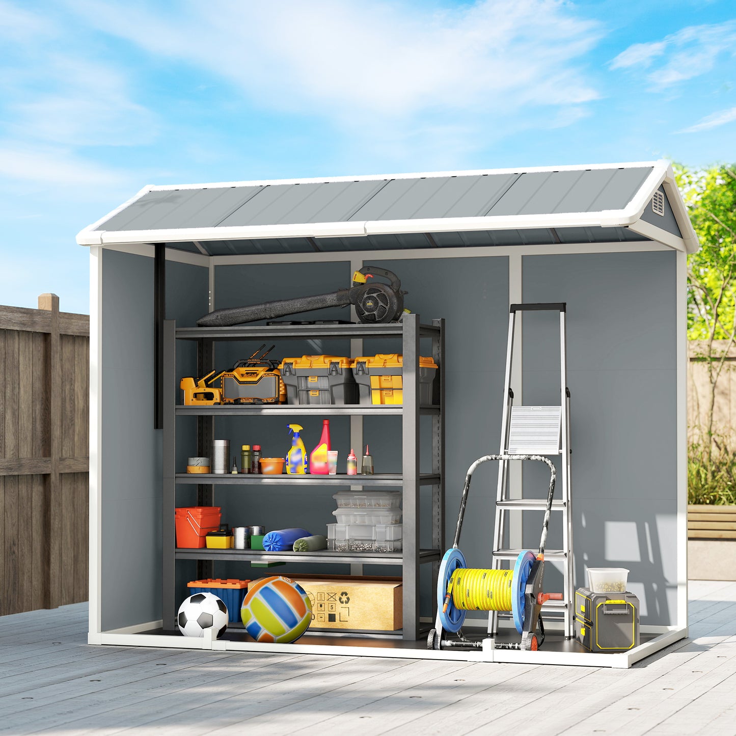 8 x 4 ft Resin Garden Shed