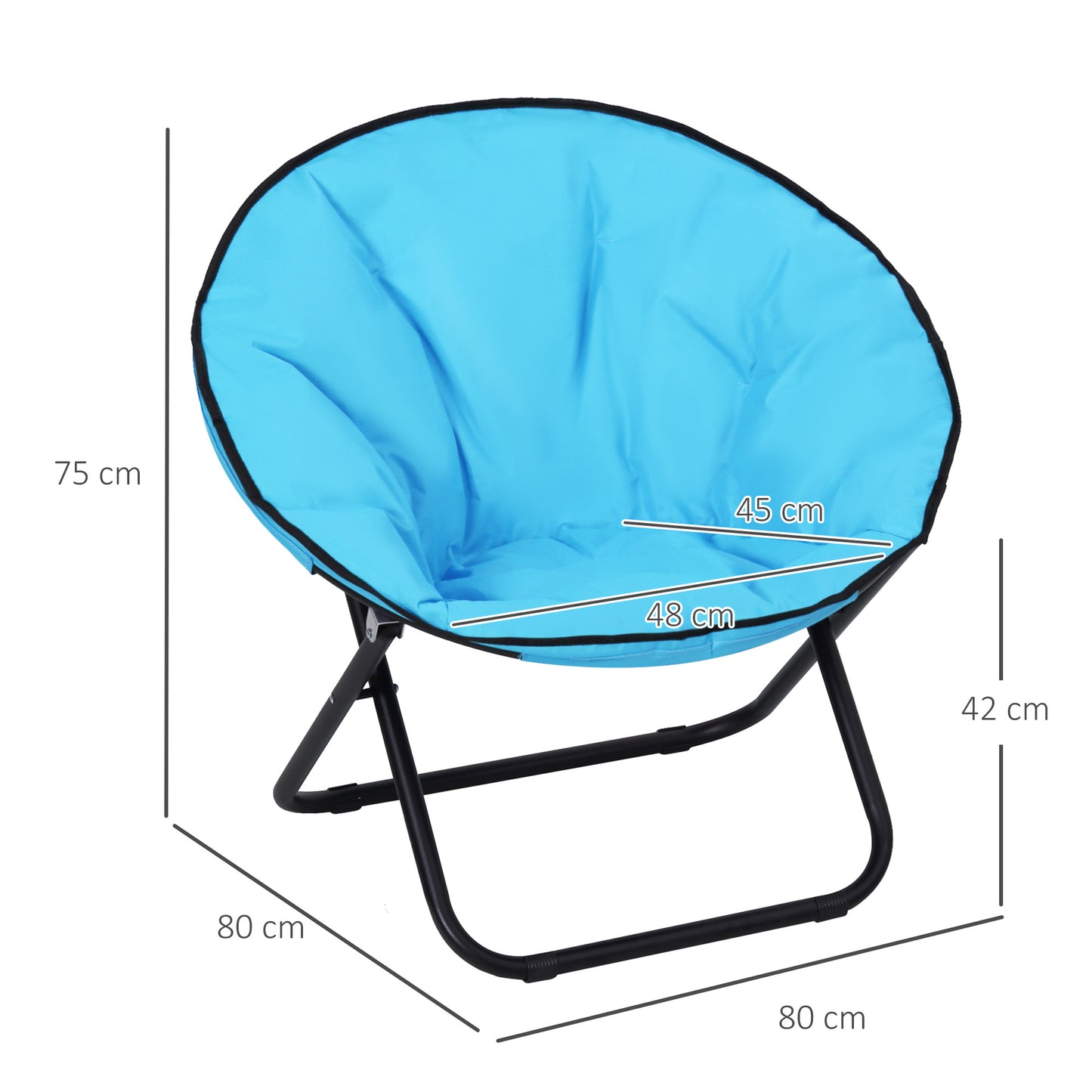Camping Moon Chair, Portable Folding Camping Chair for Adults