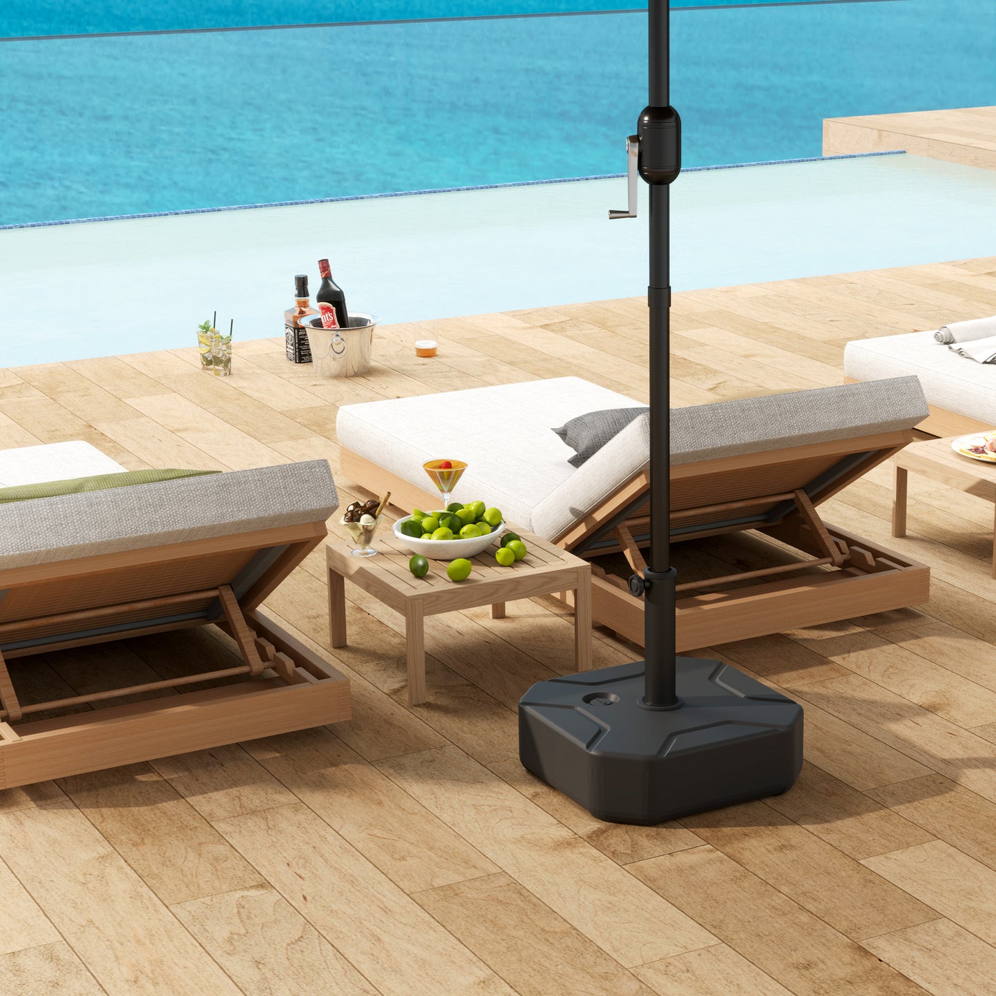 Square Garden Parasol Base