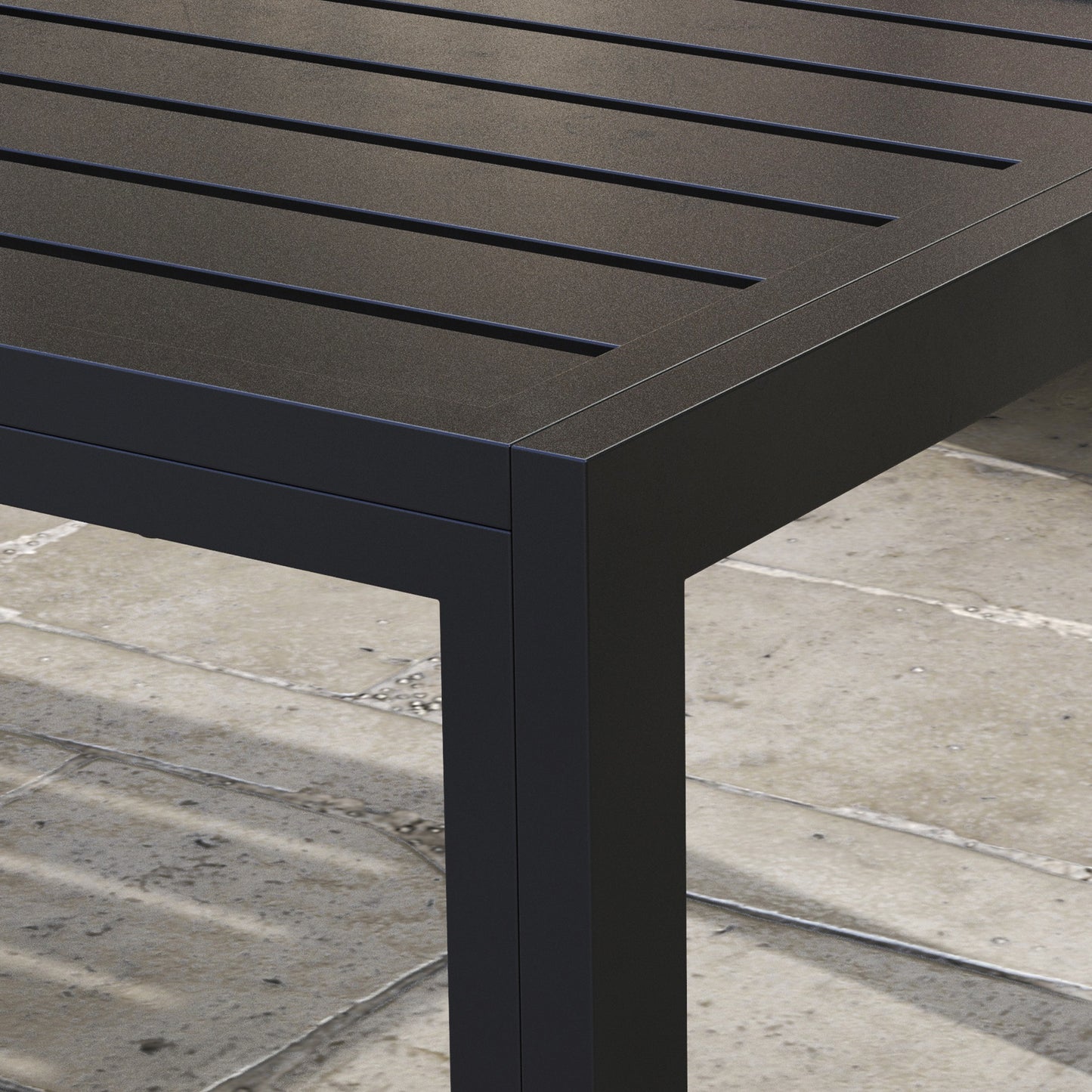 Outdoor Side Table, Rectangular Patio Coffee Side Table