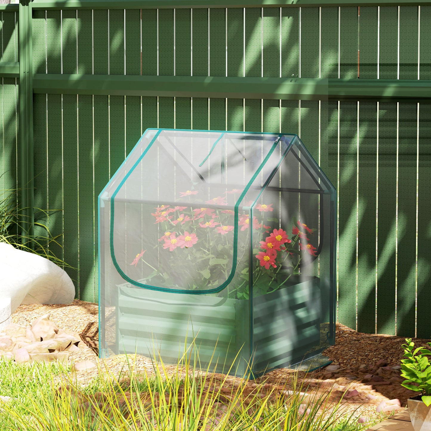 61 x 61cm Garden Planter Bed, with Cover