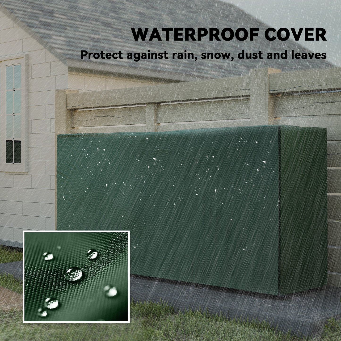 Firewood Rack with Waterproof Cover