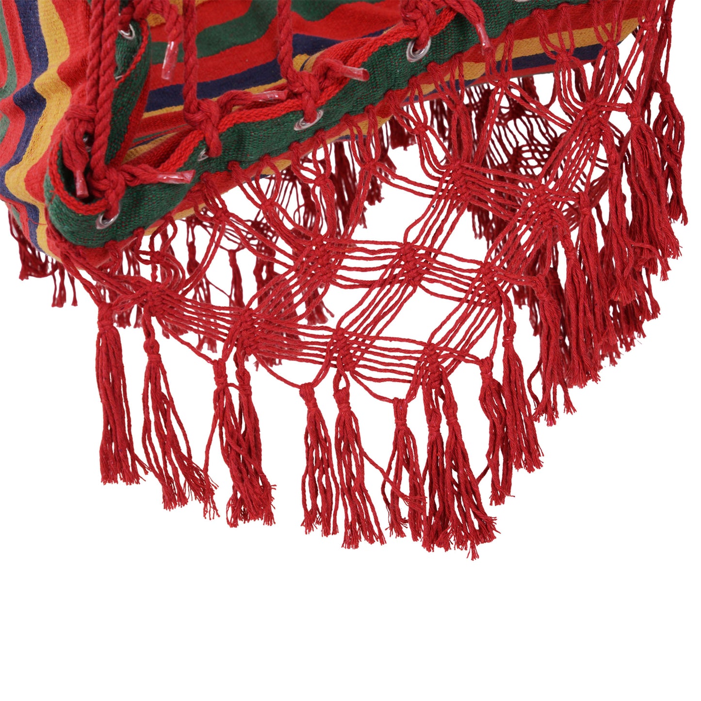 Hammock Chair Swing Colourful Striped Tree Hanging Seat Porch
