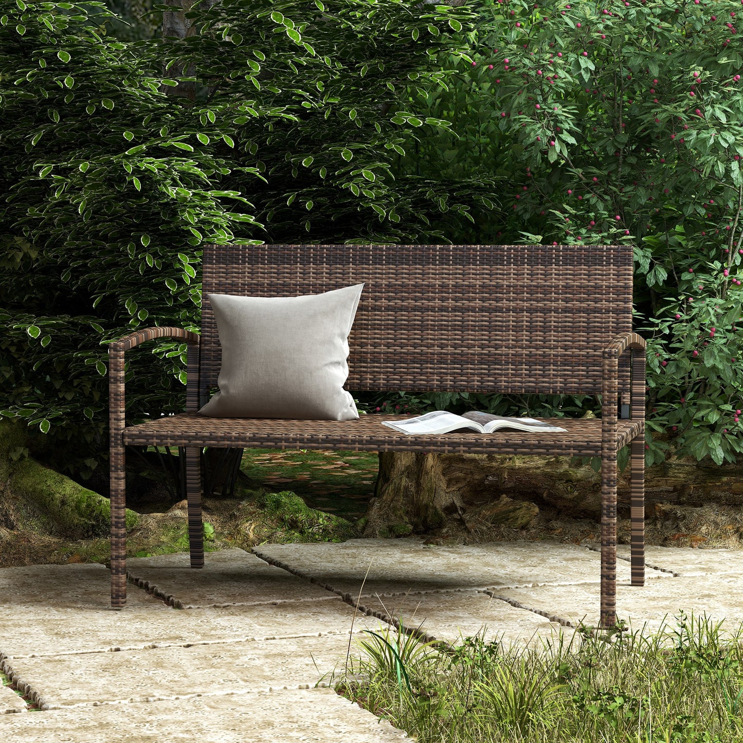 All Weather Wicker Garden Loveseat