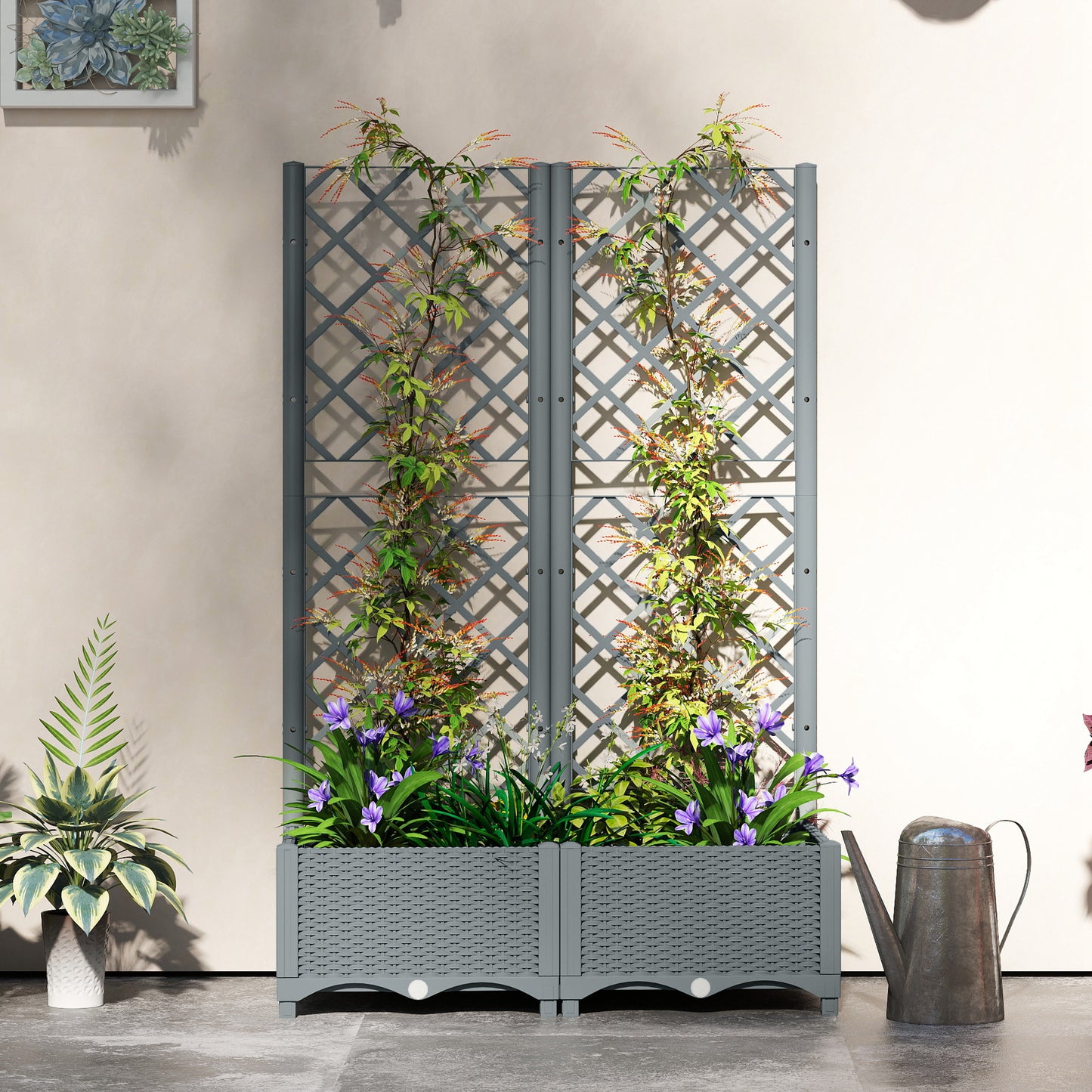 Raised Garden Bed with Trellis (4)