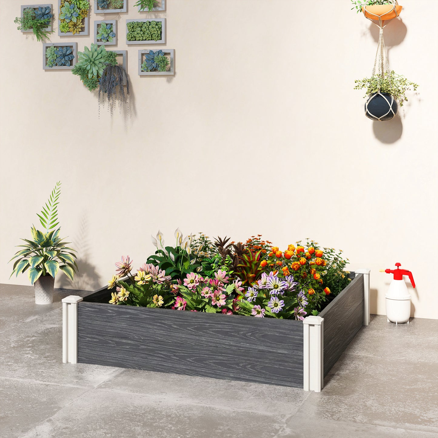 Vinyl Raised Garden Bed Kit