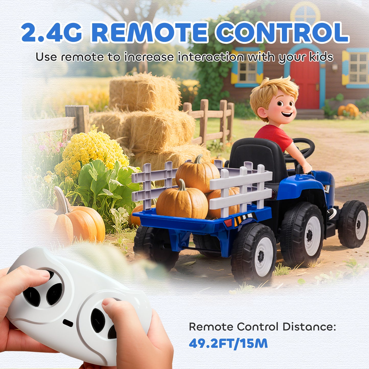 Ride On Tractor, Battery Powered Electric Car