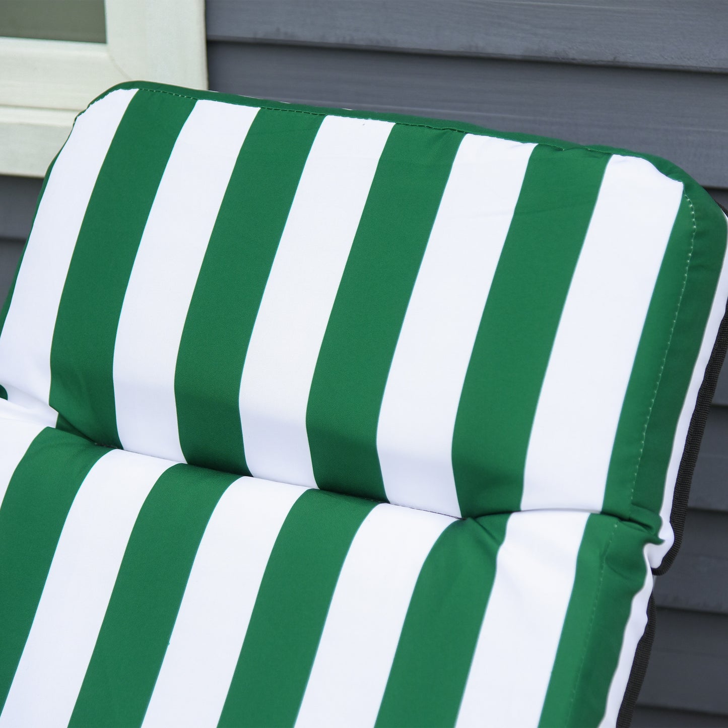 2 Pieces Outdoor Sun Lounger Set with Cushions
